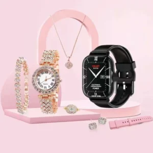 A58 Smartwatch & Premium Jewelry Gift Set