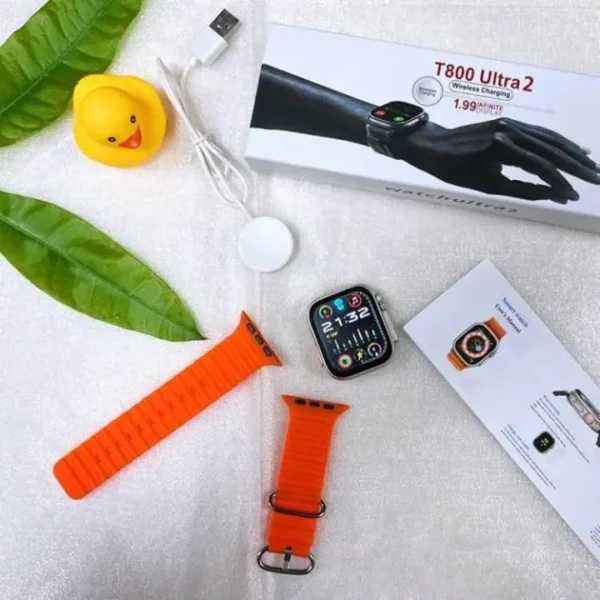 T800 Ultra Smart watch (2.09inch HD Big Screen, Magnetic Wireless Charging,Smart Watch, Bluetooth Call Sleep Monitor, - Image 3